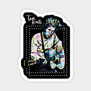 Tom Waits --Retro Style Design Magnet