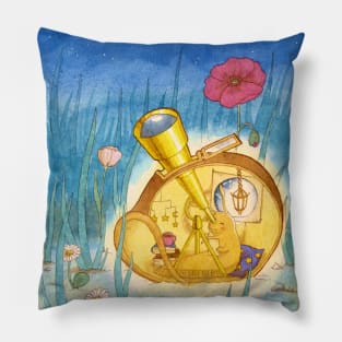 Astro-snail / Snail house Pillow