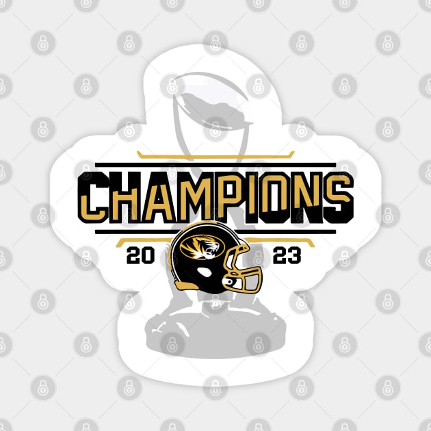 Missouri Tigers 2023 Cotton Bowl Champions Locker Room Magnet by vintage-corner