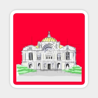 bellas artes mexico the palace of beaux arts in cdmx ecopop architecture art deco Magnet