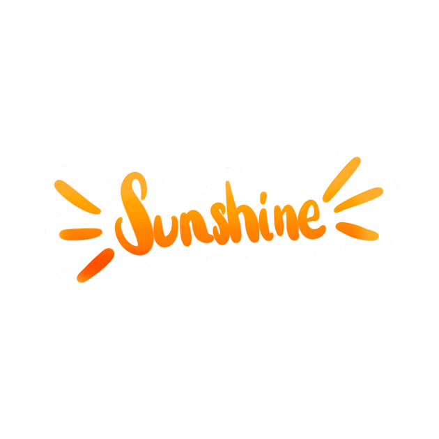 Sunshine Orange Ombré Text by simonescha