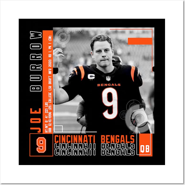 Joe Burrow, Cincinnati Bengals  Cincinnati bengals, Nfl football posters,  Fan poster