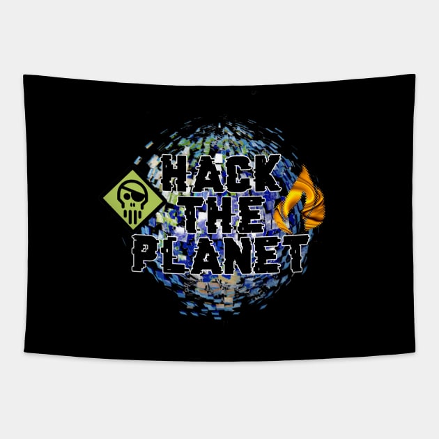 Hack the Planet Tapestry by Duckgurl44