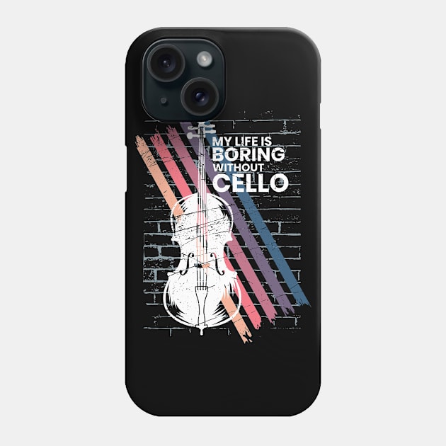 Cello Violoncello Bass Violin String Instrument Phone Case by AlleyField