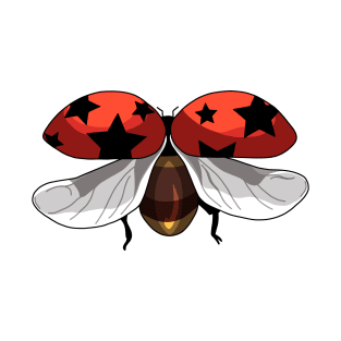 Ladybug with Stars T-Shirt