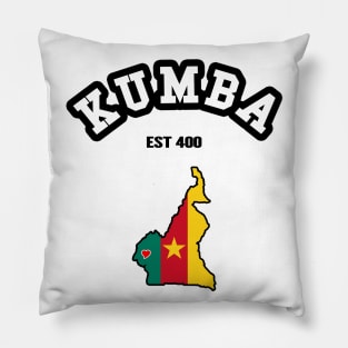 🌍 Kumba Cameroon Strong, Cameroon Map, Est 400, City Pride Pillow