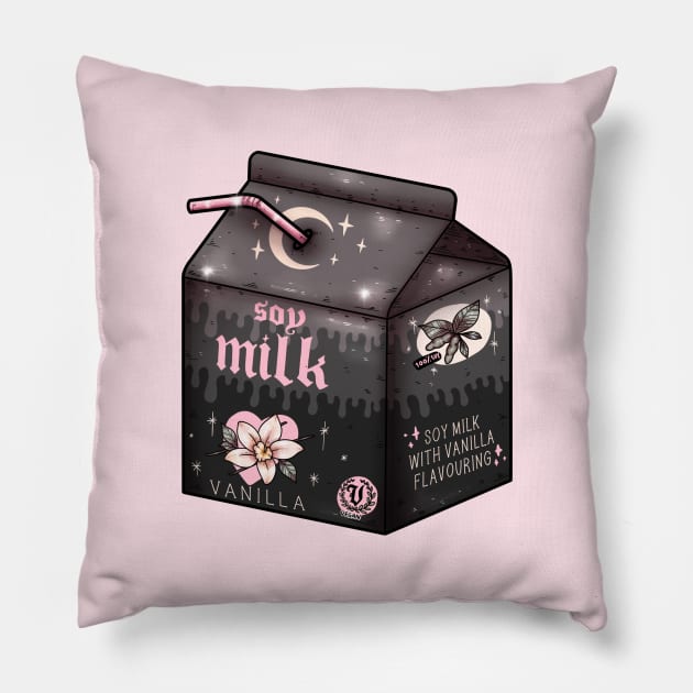 Goth Soy Milk Pillow by chiaraLBart