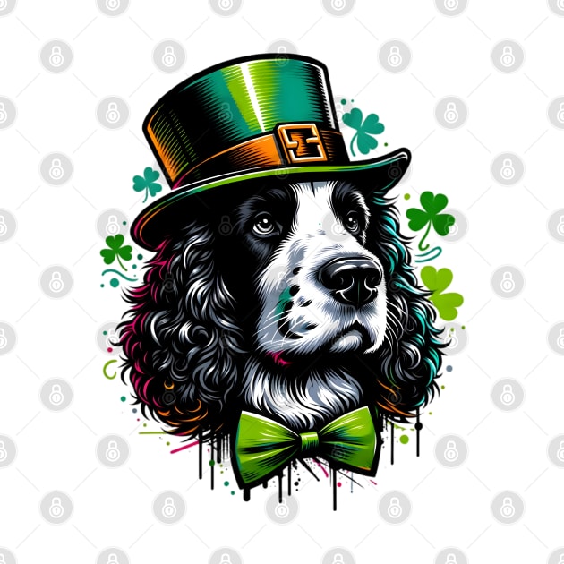 American Water Spaniel in Saint Patrick's Day Spirit by ArtRUs