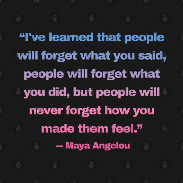 Quotes By Famous People - Maya Angelou by EunsooLee