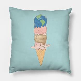 melting planets Pillow