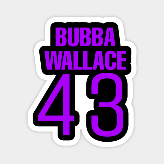 bubba wallace Magnet by ERRAMSHOP