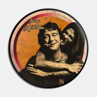 Jerry Jeff Walker 21 RETRO Pin