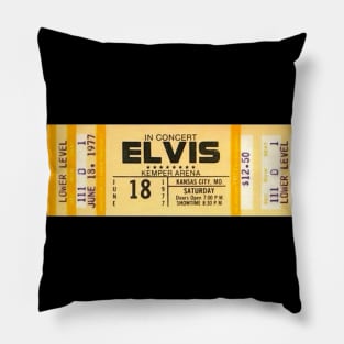 Elvis Concert 1977 Art Pillow