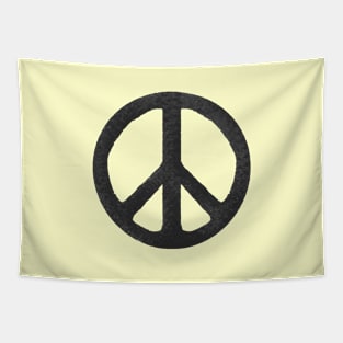 Classic Retro 80's Peace Symbol Tapestry