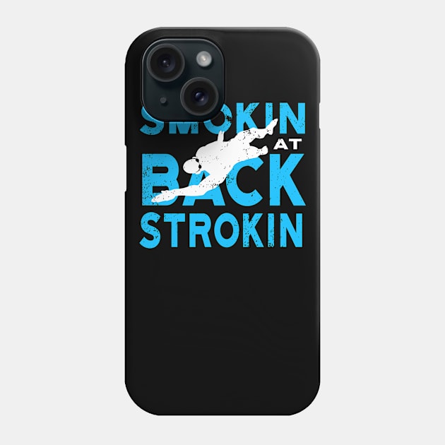 Smokin at BackStrokin Swimmer Phone Case by atomguy