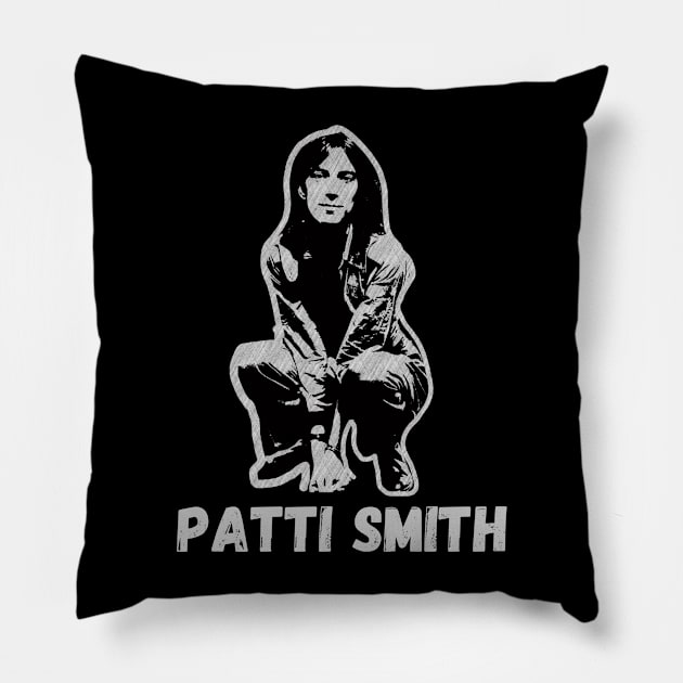 Patti Smith Pillow by FunComic