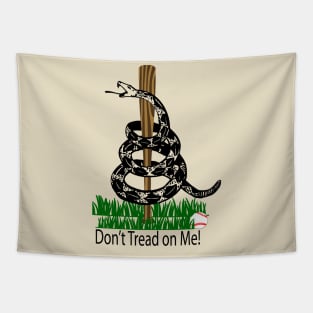 Don't Tread on Me Snake Baseball Flag Tapestry