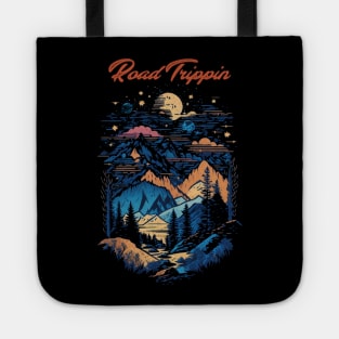 Road Trippin Nature and Mountains Tote