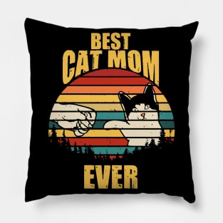 Best cat mom ever Pillow