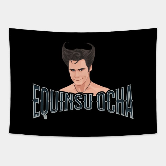 Equinsu Ocha "White Devil" - Ace Ventura Tapestry by BodinStreet