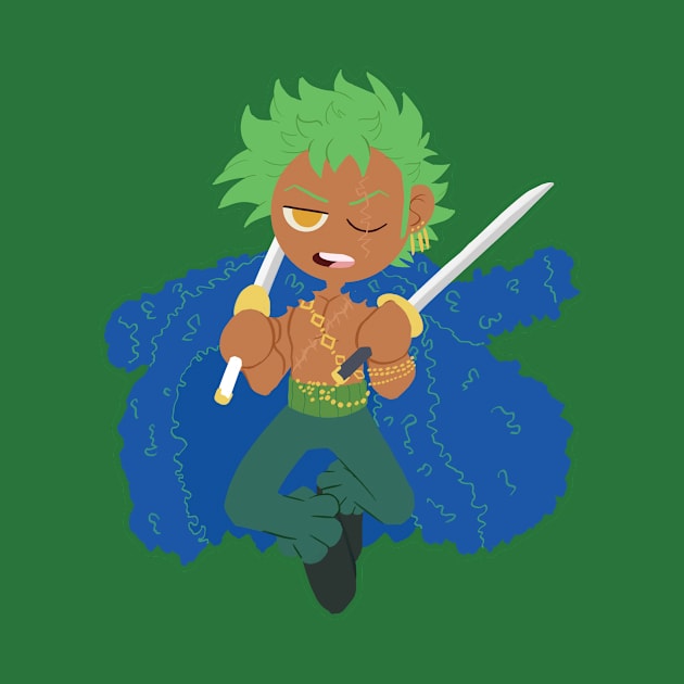 20th Anniversary Zoro by MossyMushrooms