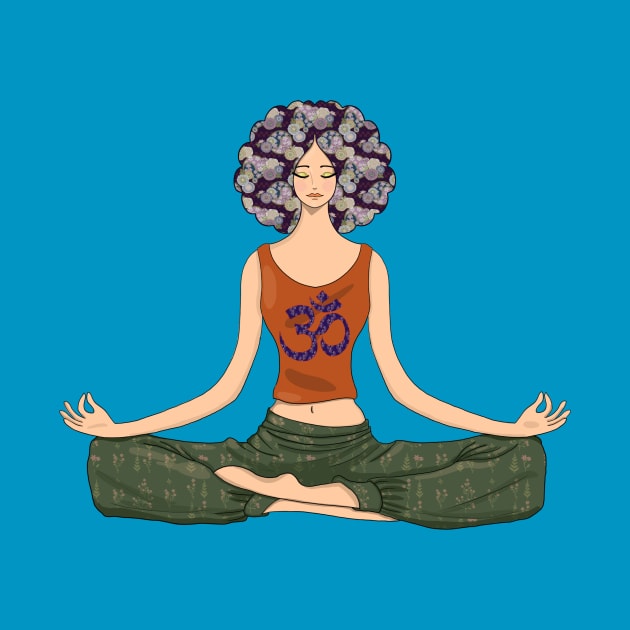 lotus pose by Handan