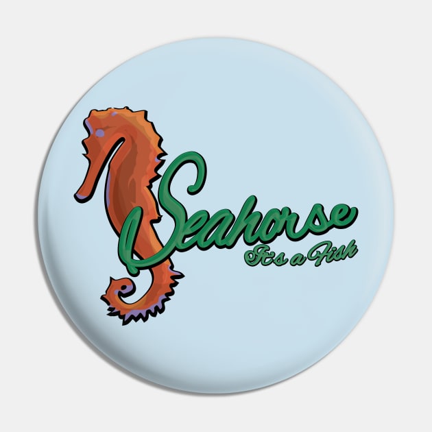 Seahorse Pin by EdwardLarson