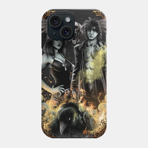 SANDMAN - MORPHEUS AND DEATH Phone Case by dinshoran