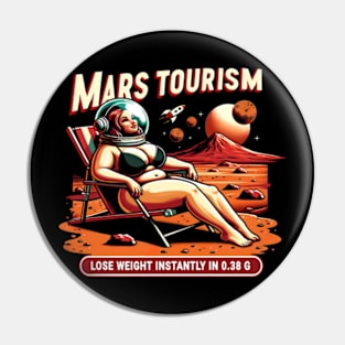 Mars Tourism - vintage Pin