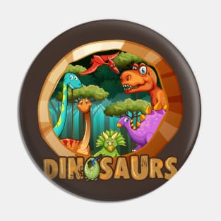 Dinosaurs World Pin