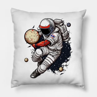 Baseball Astronaut #5 Pillow