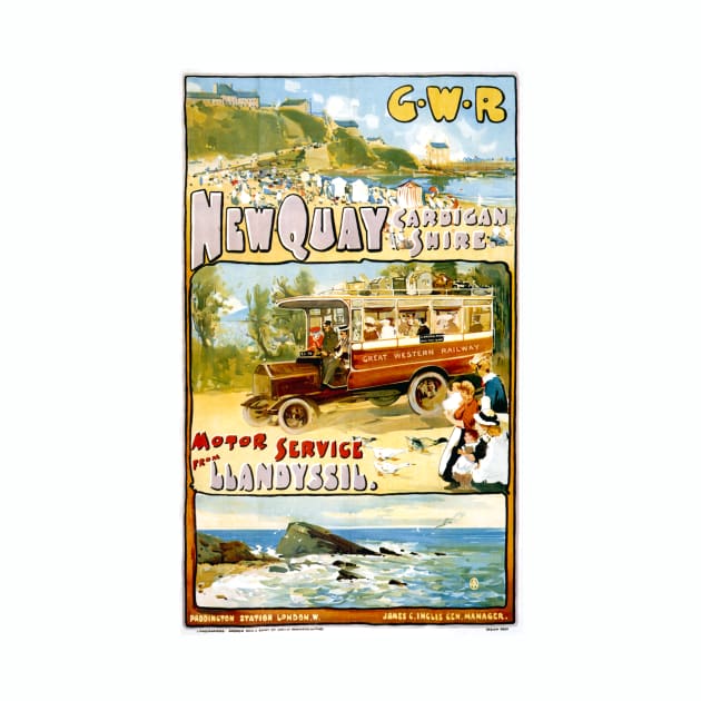 Vintage Travel Poster - New Quay by Starbase79