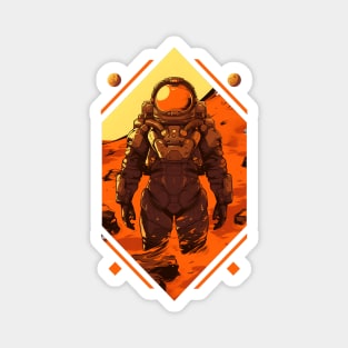 Martian Marine on the Red Planet - Scifi Magnet