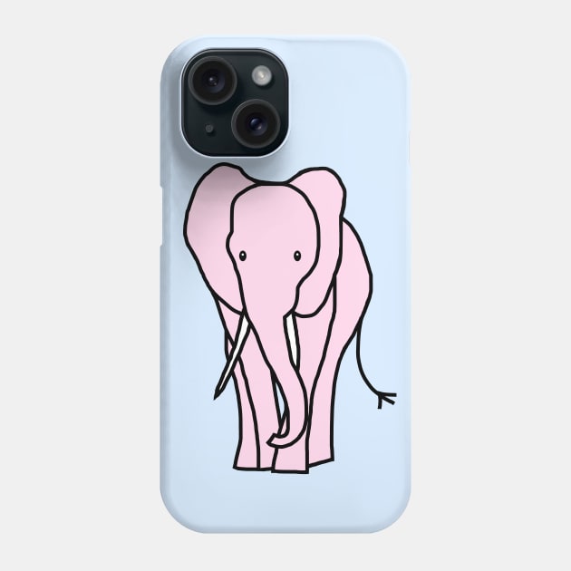 Pink Elephant Phone Case by ellenhenryart