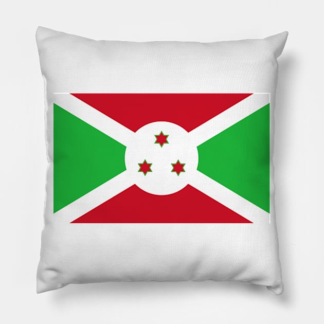 Flag of Burundi Pillow by COUNTRY FLAGS