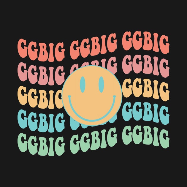 ggbig retro happy face, Little big reveal college sorority bid day by bigraydesigns