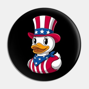 Rubber Duck 4th of July Independence Day Pin