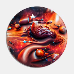 Universe made of Chocolate Art Pin