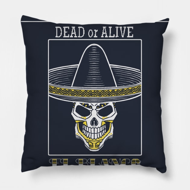 El Blanco - Reaper Pillow by pixtees