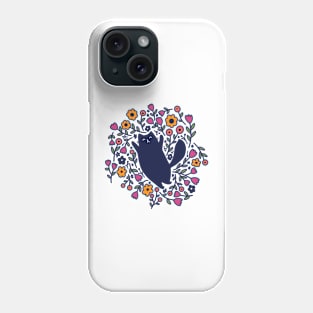 Cat in a Field of Flowers Phone Case