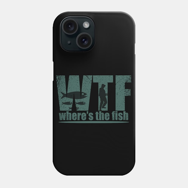 WTF Wheres The Fish Phone Case by omitay