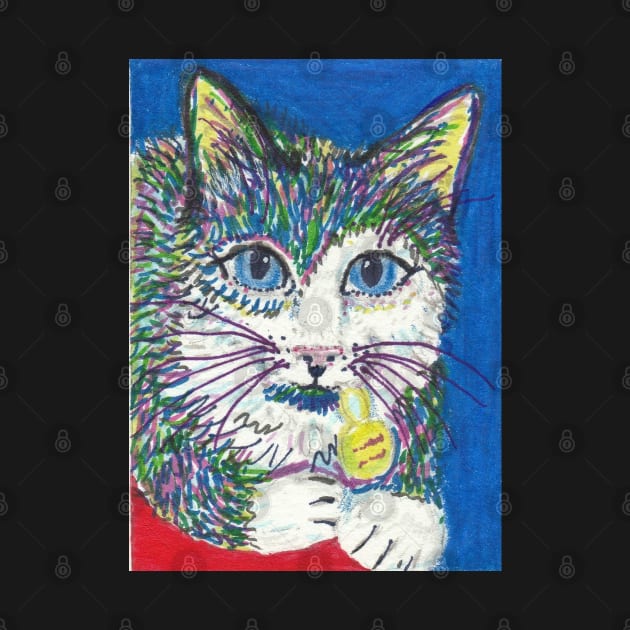 colorful cat by SamsArtworks