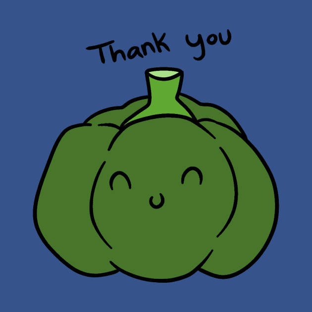 Thank You Green Bell Pepper by saradaboru