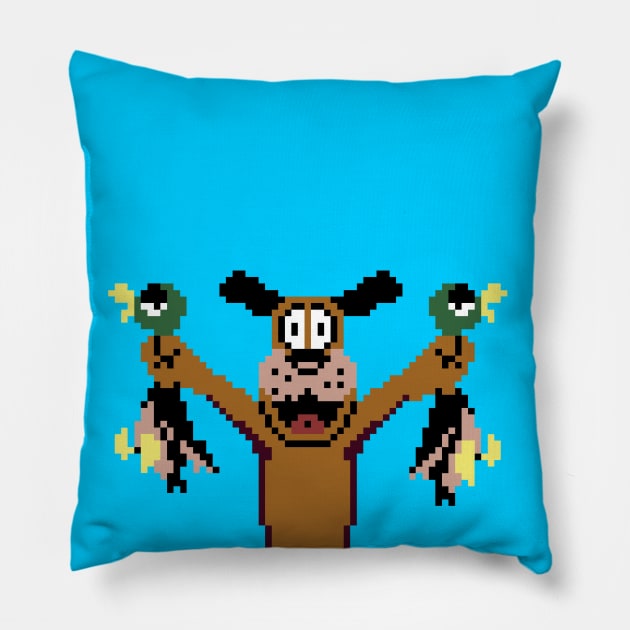 Duck Hunt dog Pillow by Molenusaczech