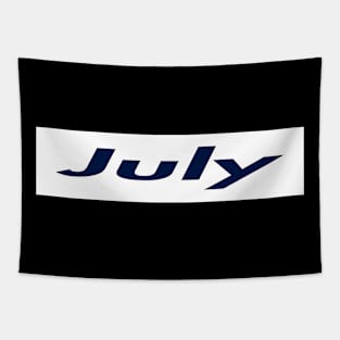 SUPER JULY LOGO Tapestry