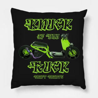 Shift Shirts Knuck If You Ruck – Ruckus Inspired Pillow