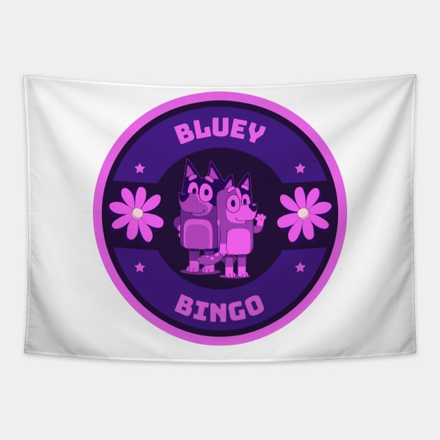 bluey bingo Tapestry by derrickcrack