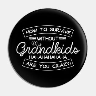 Funny Grandma or Garnddad Gift Pin