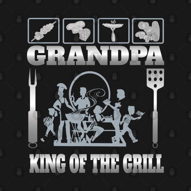 Grandfather Granddad  Dad Grill Shirt Grandpa Grilling Gifts Shirt by Envision Styles