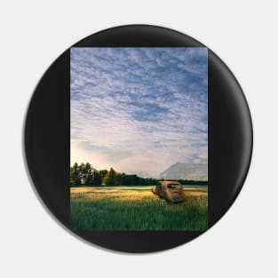 Car Wreck Fields Pin